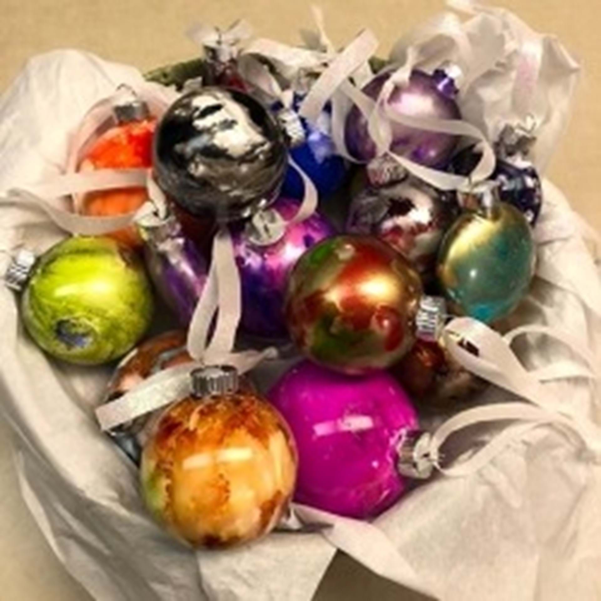 Alcohol Ink Ornaments